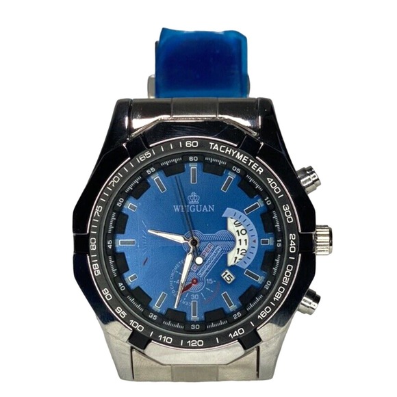 Mens Watch Water Resistant Business Casual Work Wrist Stainless Time Piece - Picture 1 of 9